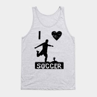 I Love Soccer soccer player Tank Top